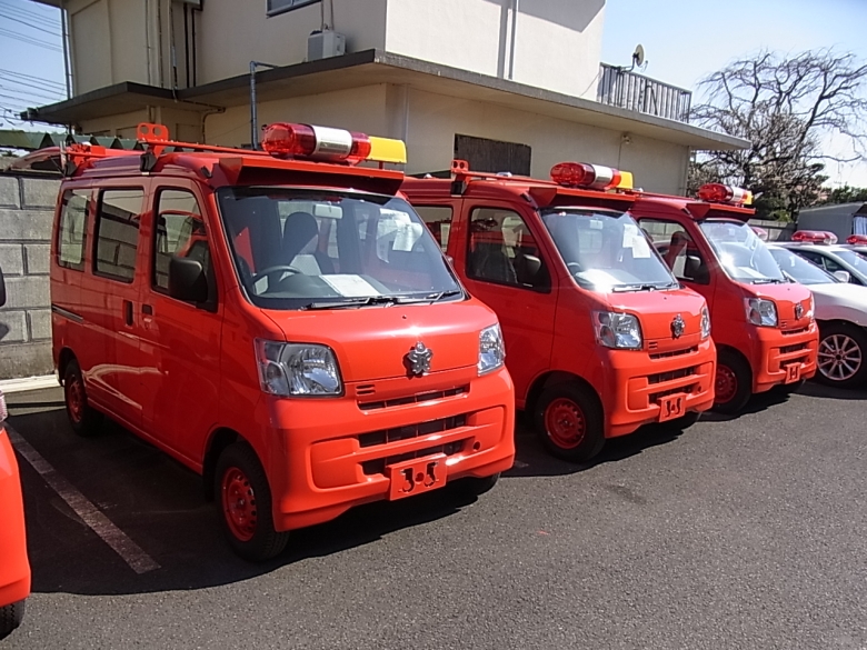 消防車両　小型ポンプ車②